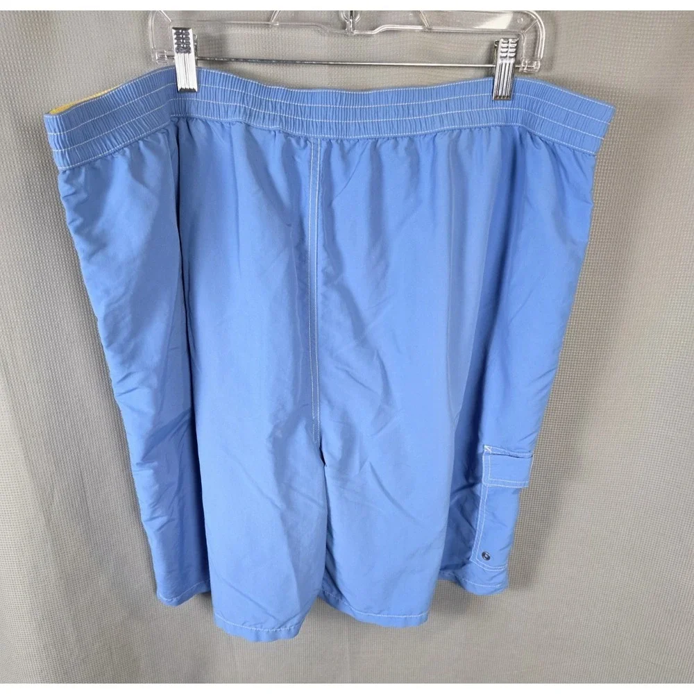 Polo Ralph Lauren Mesh Lined Swim Trunks Mens 3XB Blue Shorts Yellow Pony Beach